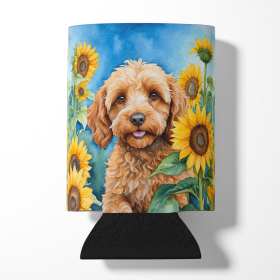 In Sunflowers Can or Bottle Hugger (Dog Breed: Cockapoo 6057, size: Can Hugger)