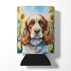 In Sunflowers Can or Bottle Hugger (Dog Breed: Cocker Spaniel 6058, size: Can Hugger)