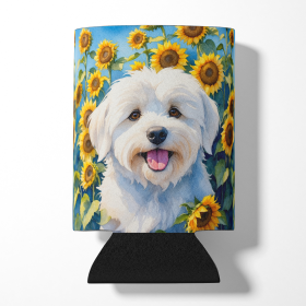 In Sunflowers Can or Bottle Hugger (Dog Breed: Coton de Tulear 6063, size: Can Hugger)