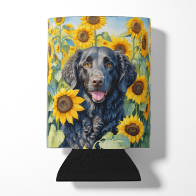 In Sunflowers Can or Bottle Hugger (Dog Breed: Curly-Coated Retriever 6064, size: Can Hugger)