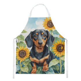 In Sunflowers Apron (Dog Breed: Dachshund 6066, size: large)