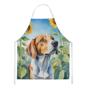 In Sunflowers Apron (Dog Breed: English Foxhound 6074, size: large)