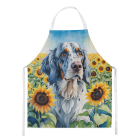 In Sunflowers Apron (Dog Breed: English Foxhound 6075, size: large)