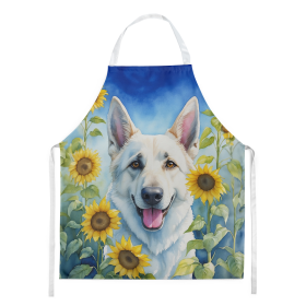In Sunflowers Apron (Dog Breed: German Shepherd 6083, size: large)