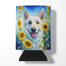 In Sunflowers Can or Bottle Hugger (Dog Breed: German Shepherd 6083, size: Can Hugger)