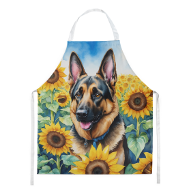 In Sunflowers Apron (Dog Breed: German Shepherd 6084, size: large)