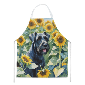 In Sunflowers Apron (Dog Breed: Giant Schnauzer 6087, size: large)