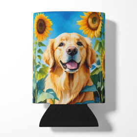 In Sunflowers Can or Bottle Hugger (Dog Breed: Golden Retriever 6088, size: Can Hugger)