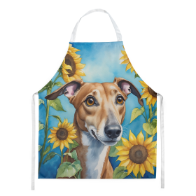 In Sunflowers Apron (Dog Breed: Greyhound 6095, size: large)