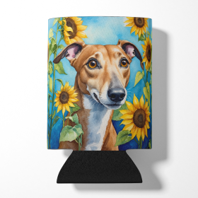In Sunflowers Can or Bottle Hugger (Dog Breed: Greyhound 6095, size: Can Hugger)