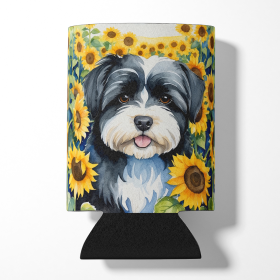 In Sunflowers Can or Bottle Hugger (Dog Breed: Havanese 6097, size: Can Hugger)