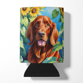 In Sunflowers Can or Bottle Hugger (Dog Breed: Irish Setter 6098, size: Can Hugger)