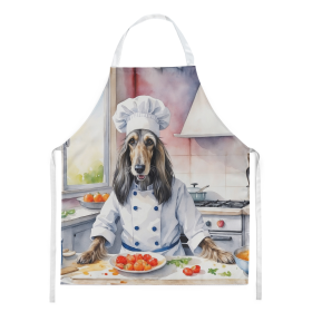 The Dog Chef Apron (Dog Breed: Afghan Hound 6180, size: large)