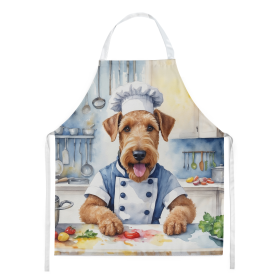 The Dog Chef Apron (Dog Breed: Airedale Terrier 6181, size: large)
