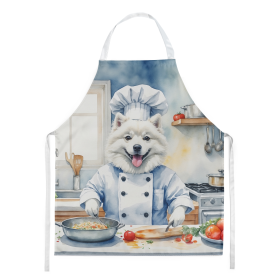 The Dog Chef Apron (Dog Breed: American Eskimo 6187, size: large)