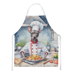 The Dog Chef Apron (Dog Breed: American Hairless Terrier 6189, size: large)
