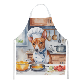 The Dog Chef Apron (Dog Breed: Basenji 6195, size: large)
