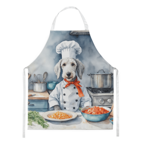 The Dog Chef Apron (Dog Breed: Bedlington Terrier 6199, size: large)