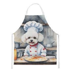 The Dog Chef Apron (Dog Breed: Bichon Frise 6208, size: large)