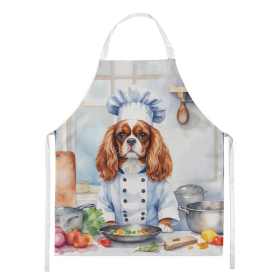 The Dog Chef Apron (Dog Breed: Cavalier Spaniel 6228, size: large)