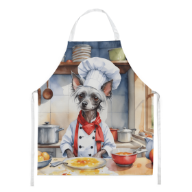 The Dog Chef Apron (Dog Breed: Chinese Crested 6231, size: large)