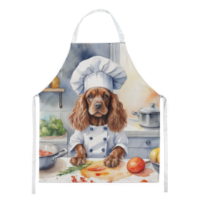 The Dog Chef Apron (Dog Breed: Cocker Spaniel 6234, size: large)