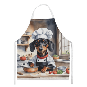 The Dog Chef Apron (Dog Breed: Dachshund 6238, size: large)