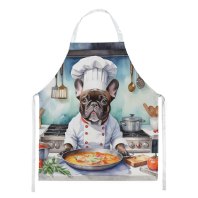 The Dog Chef Apron (Dog Breed: French Bulldog 6251, size: large)