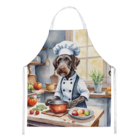 The Dog Chef Apron (Dog Breed: German Wirehaired Pointer 6255, size: large)