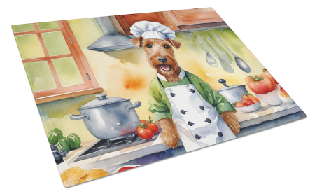 The Dog Chef Glass Cutting Board (Dog Breed: Irish Terrier 6267, size: large)