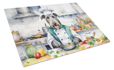 The Dog Chef Glass Cutting Board (Dog Breed: Irish Wolfhound 6268, size: large)