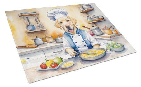 The Dog Chef Glass Cutting Board (Dog Breed: Labrador Retriever 6278, size: large)