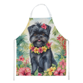 Luau Party Apron (Dog Breed: Affenpinscher 6344, size: large)