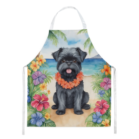 Luau Party Apron (Dog Breed: Affenpinscher 6345, size: large)