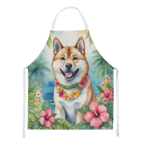 Luau Party Apron (Dog Breed: Akita 6348, size: large)