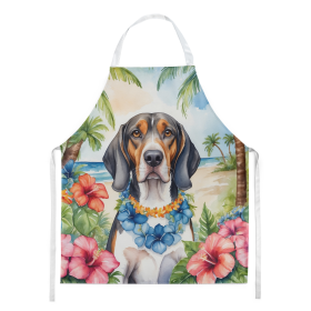 Luau Party Apron (Dog Breed: American English Coonhound 6351, size: large)