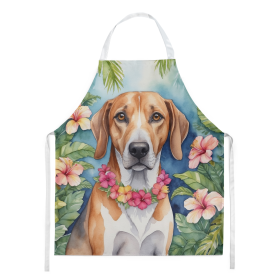 Luau Party Apron (Dog Breed: American Foxhound 6353, size: large)