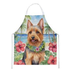 Luau Party Apron (Dog Breed: Australian Terrier 6359, size: large)