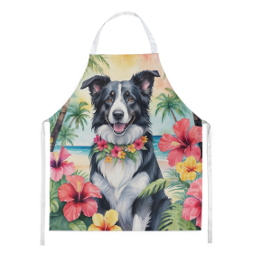 Luau Party Apron (Dog Breed: Border Collie 6377, size: large)