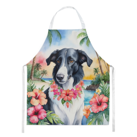 Luau Party Apron (Dog Breed: Borzoi 6379, size: large)