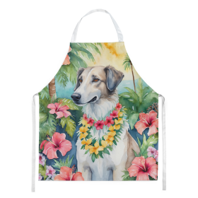 Luau Party Apron (Dog Breed: Borzoi 6380, size: large)