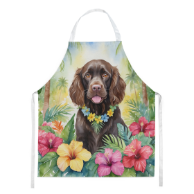 Luau Party Apron (Dog Breed: Boykin Spaniel 6390, size: large)