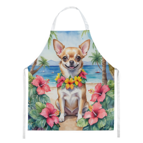 Luau Party Apron (Dog Breed: Chihuahua 6403, size: large)