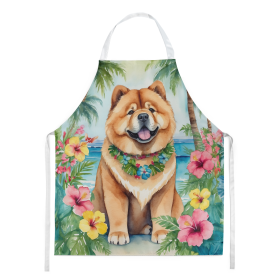 Luau Party Apron (Dog Breed: Chow Chow 6407, size: large)
