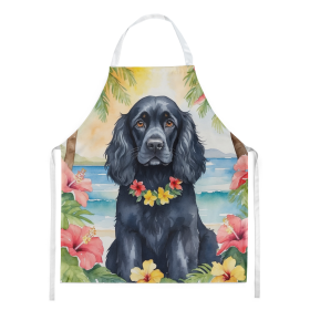 Luau Party Apron (Dog Breed: Cocker Spaniel 6411, size: large)
