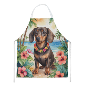 Luau Party Apron (Dog Breed: Dachshund 6418, size: large)