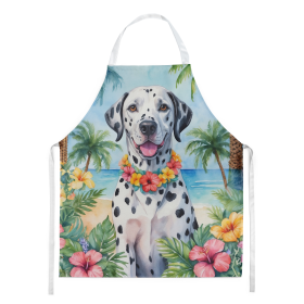 Luau Party Apron (Dog Breed: Dalmatian 6420, size: large)