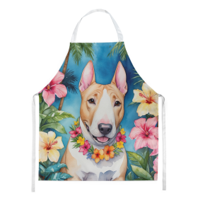 Luau Party Apron (Dog Breed: English Bull Terrier 6424, size: large)