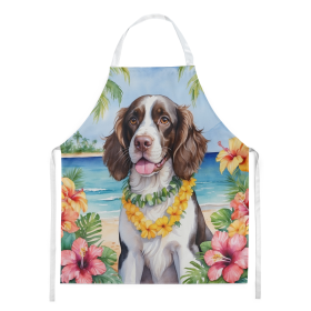 Luau Party Apron (Dog Breed: English Springer Spaniel 6430, size: large)