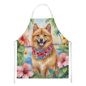 Luau Party Apron (Dog Breed: Finnish Spitz 6431, size: large)